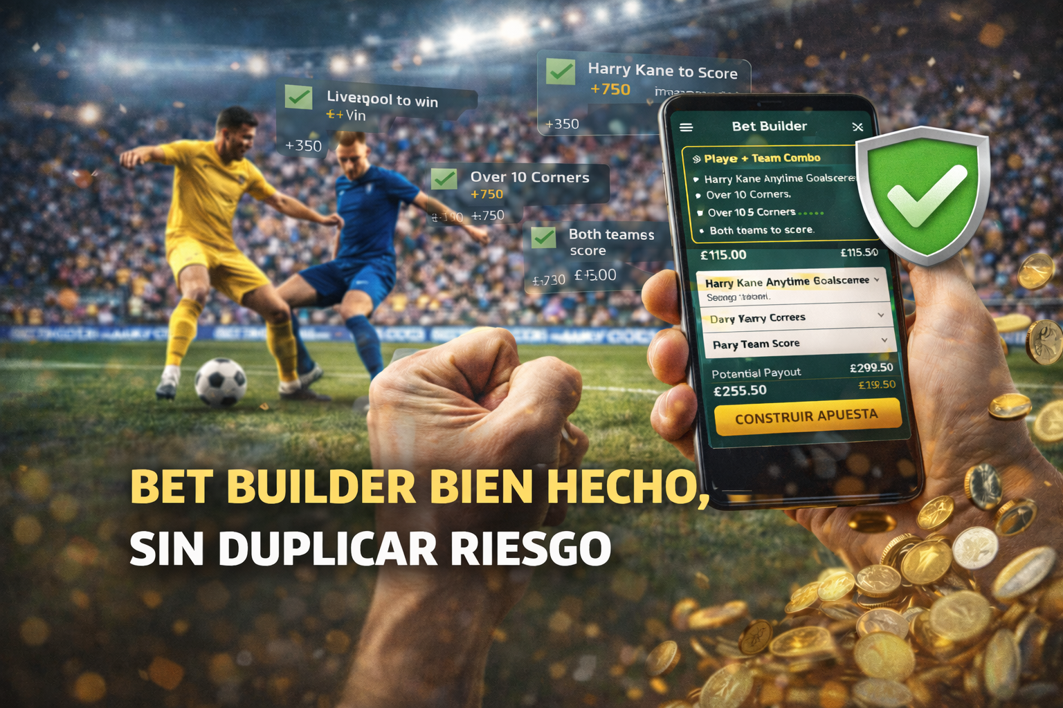 Bet Builder bien hecho, sin duplicar riesgo