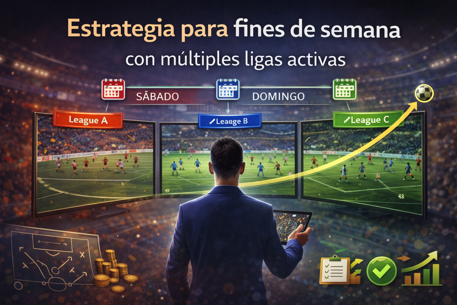 Estrategia para fines de semana con múltiples ligas activas: cómo apostar con ventaja